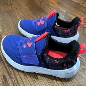 Under Armour Kids' Purple and Red Sneakers